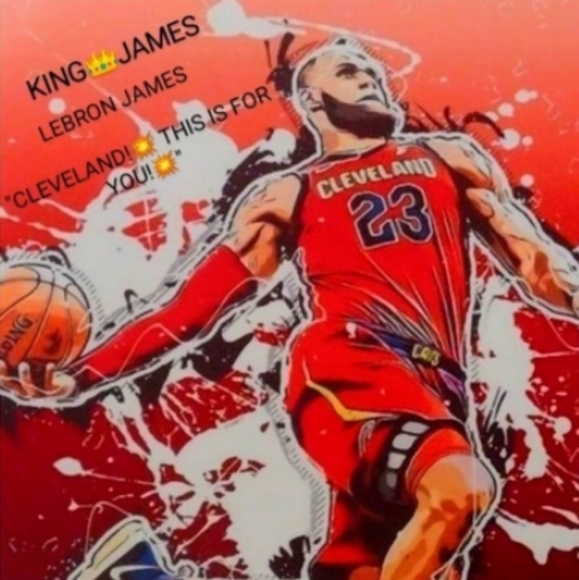NEW! LEBRON JAMES SELF-CREATED 8.5x11 ULTRA PREMIUM GLOSSY BASKETBALL ART POSTER - Picture 4 of 5